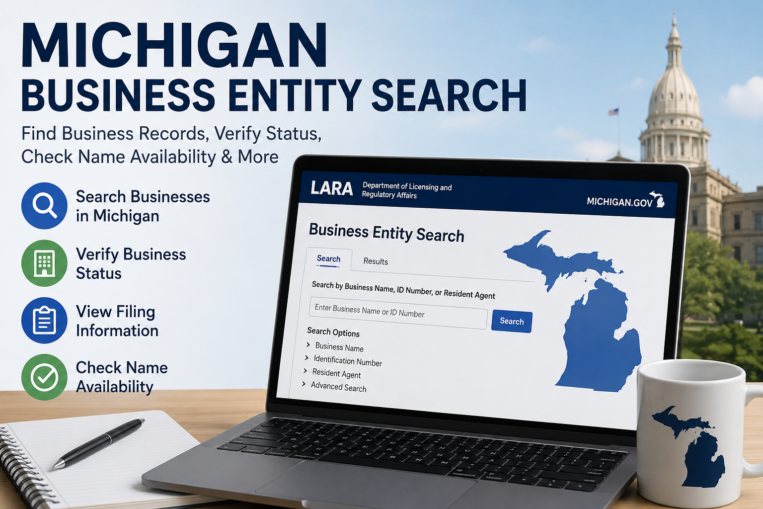 Michigan Business Entity Search: Complete Guide to Finding Business Records 2026